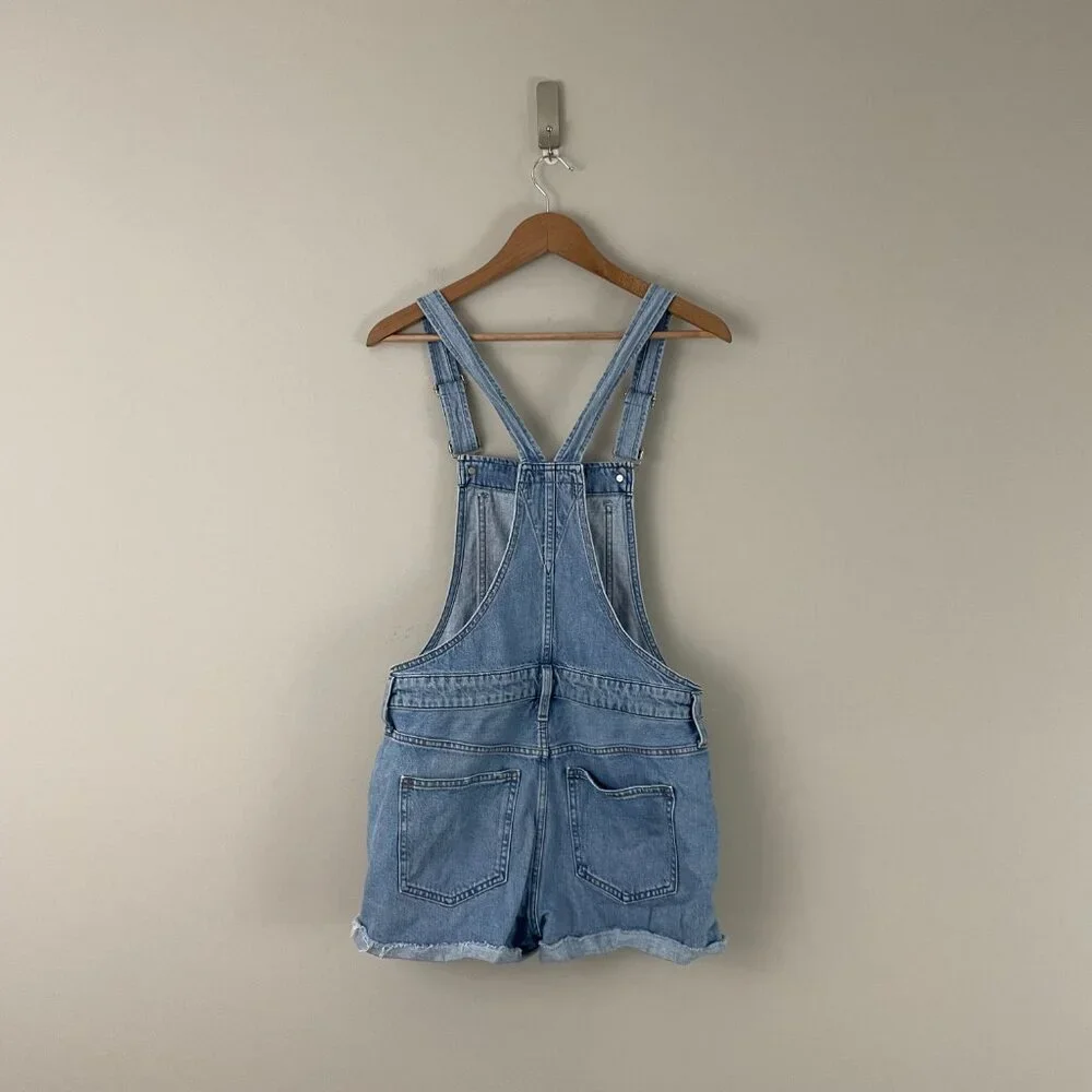 Madewell Adirondack Short Overalls in Phillips Wash Size Small - Picture 2 of 6